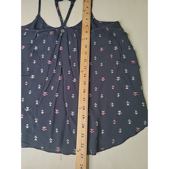 Billabong Cami Spagetti Adjustable Strap Flowy Navy Blue Summer Surfer Shirt Med - Picture 9 of 13